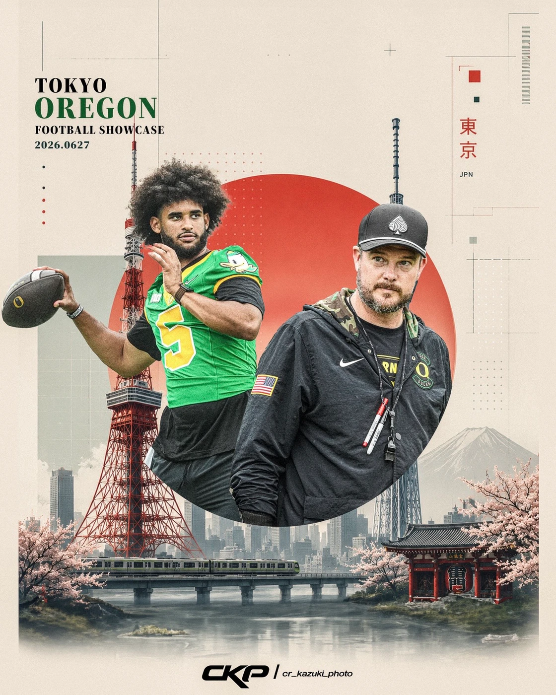 TOKYO OREGON FOOTBALL SHOWCASEのグラフィック
